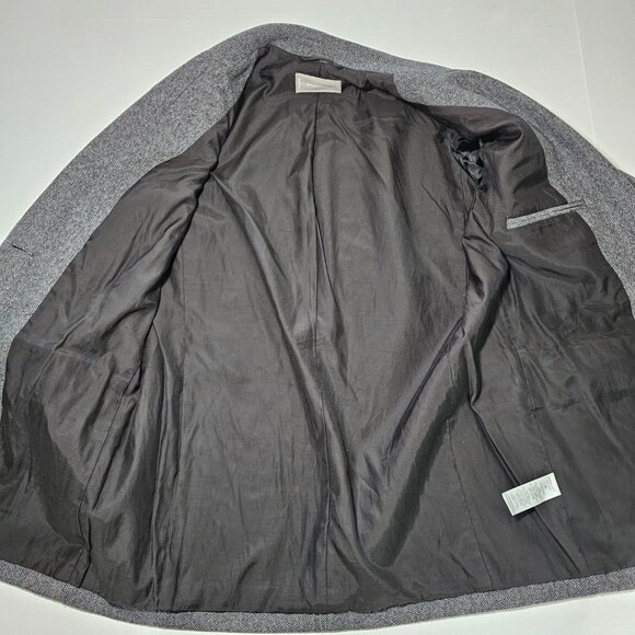 Everlane The Oversized Blazer Wool Gray Herringbone Boyfriend Fit Classic Sz 0 - Picture 8 of 16